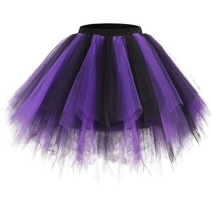 Halloween Tulle Ursula inspired skirt purple black cosplay